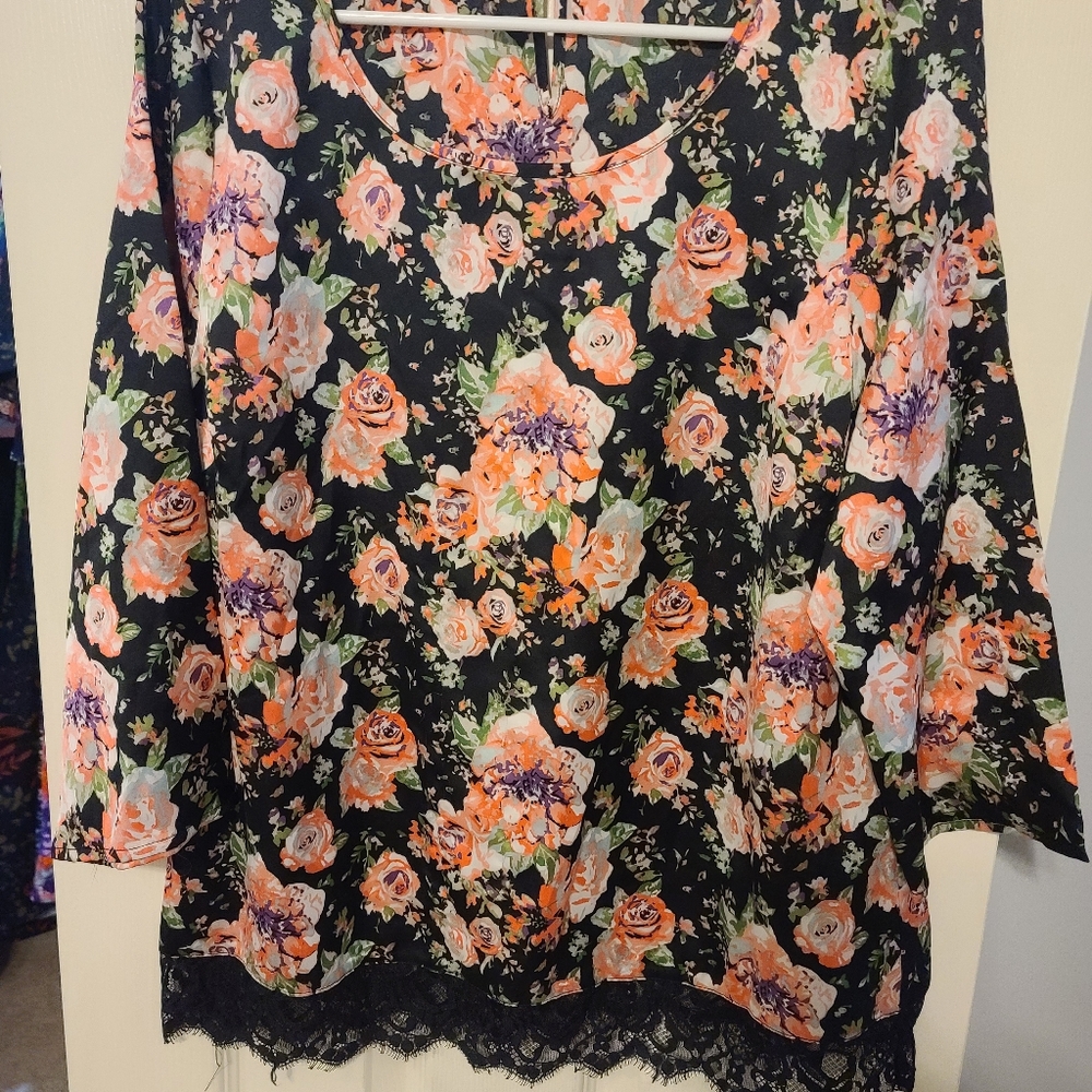 Floral and Lace top